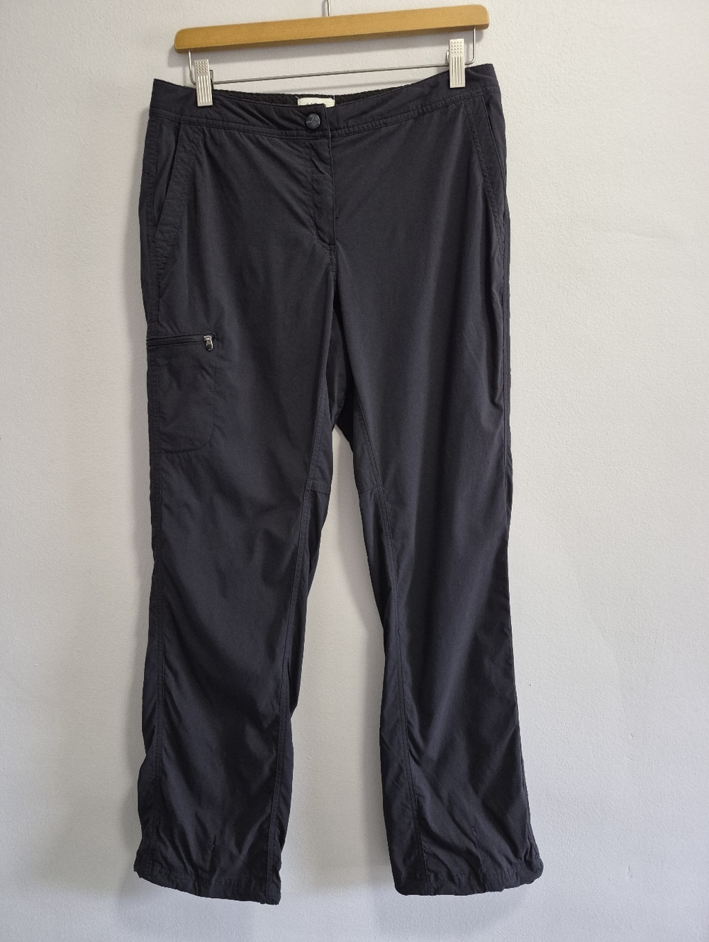 L.L. Bean Womens Black Nylon Blend Hiking Pants Size 8